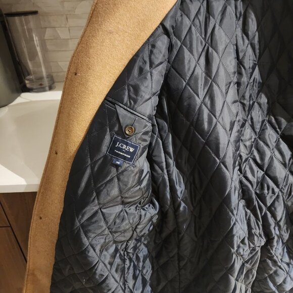 Men's J Crew Camel Insulated Topcoat - Picture 5 of 5
